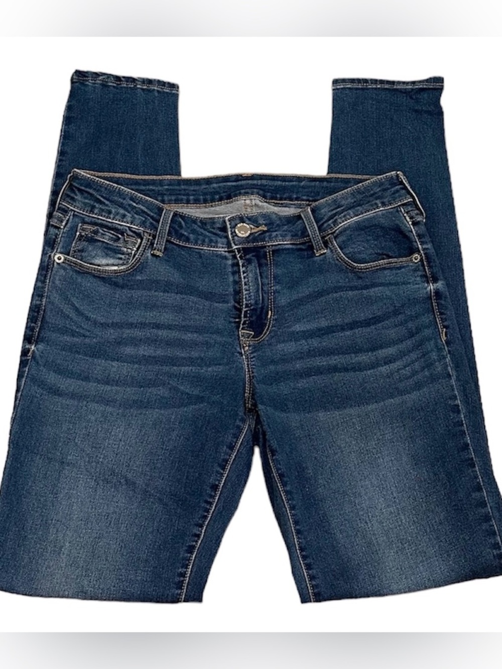 Old Navy Medium Wash Skinny Jeans Size 6 Long